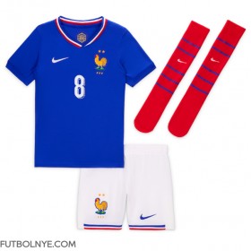 Camiseta Francia Aurelien Tchouameni #8 Primera Equipación para niños Eurocopa 2024 manga corta (+ pantalones cortos)